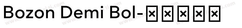 Bozon Demi Bol字体转换